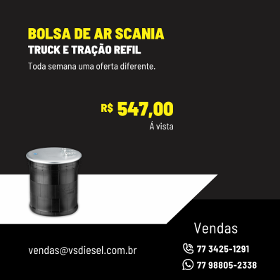 Bolsa Truck e Tração Scania.